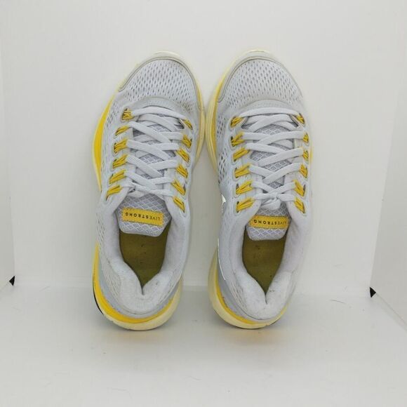 Nike Lunarlon Live Strong Womens Pre-owned Gray/Yellow Sneakers - sz. 7 - Picture 3 of 6